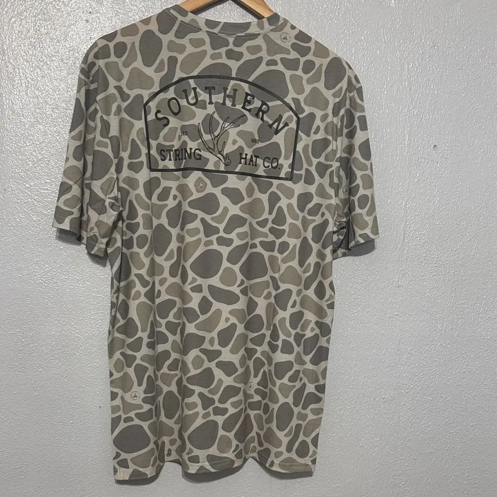Southern String Hat Co Camo Performance Pocket Tee Short Sleeve Shirt Men’s New - Picture 6 of 10